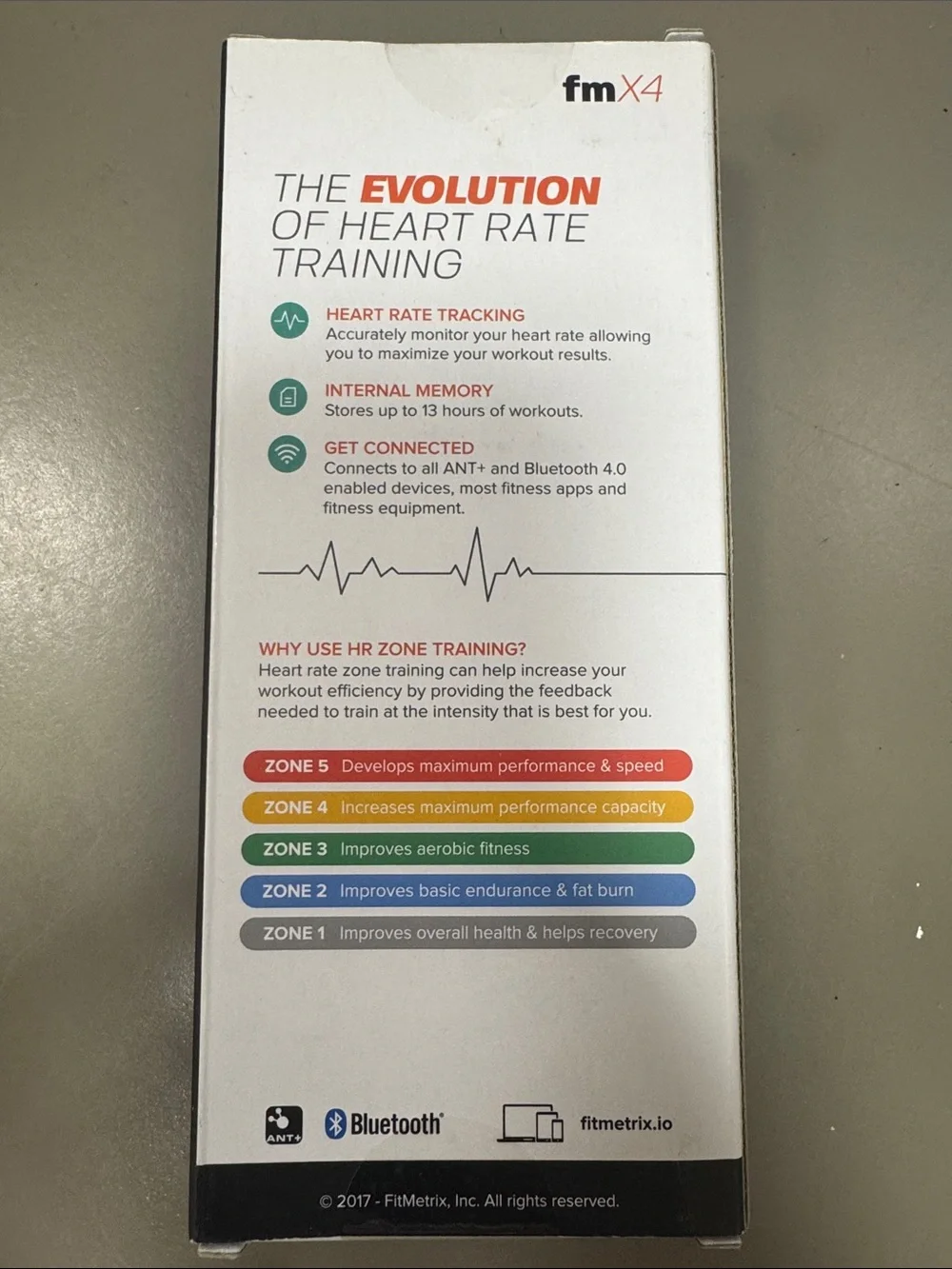 fmX4 Heart Rate Sensor by FitMetrix - Black